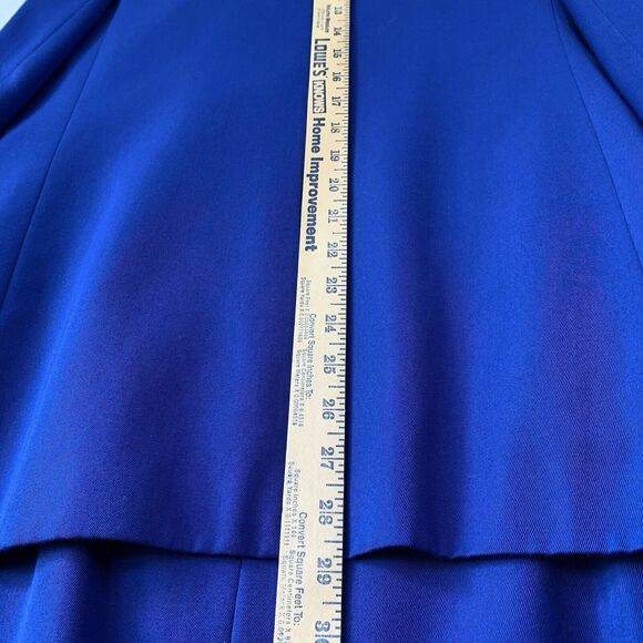 Worthington Skirt Blazer Suit Women 10 Blue 2 Piece Career Office Corp Grandma - Picture 6 of 16